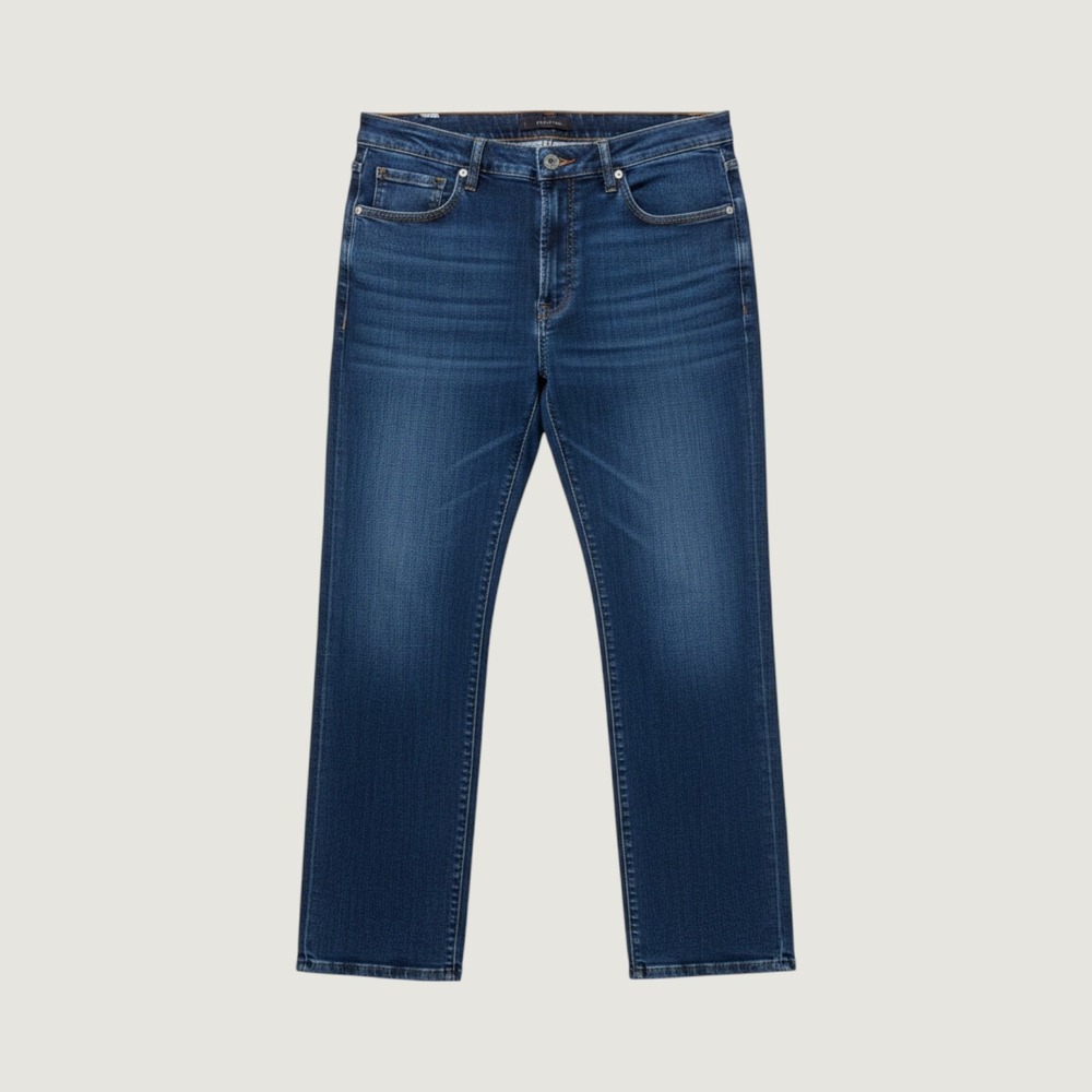 Ballin Jeans Women's Sz 40 Cotton Blend Modern Fit Blue Denim Dark Wash Straight - Picture 1 of 7